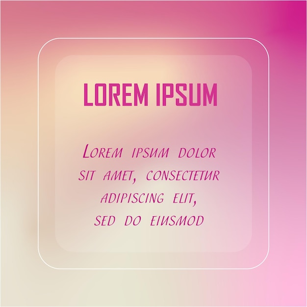 Abstract pink background with  frame and place for text