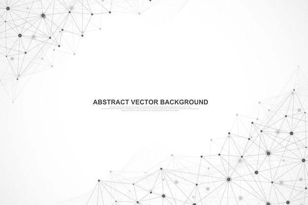 abstract plexus background with connected lines and dots