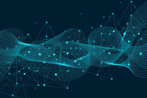 abstract plexus background with connected lines and dots