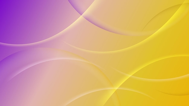 Abstract Purple and Yellow Gradient Waves