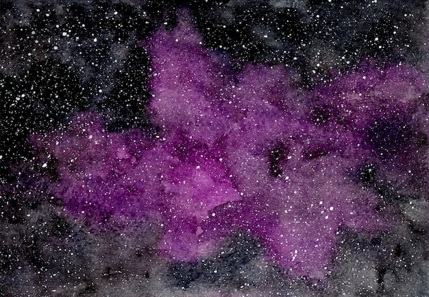 Abstract purple background with stars