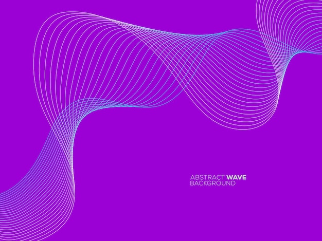Abstract Purple Wave Background