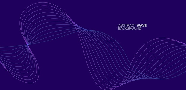 Abstract Purple Wave Background