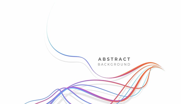 abstract rainbow wave line with space of your text, vector illustration.