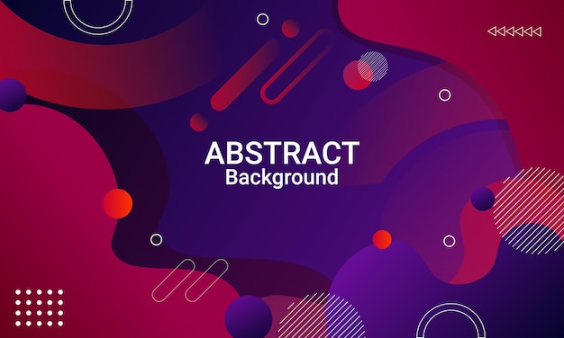 Abstract red and purple color background Dynamic shapes composition