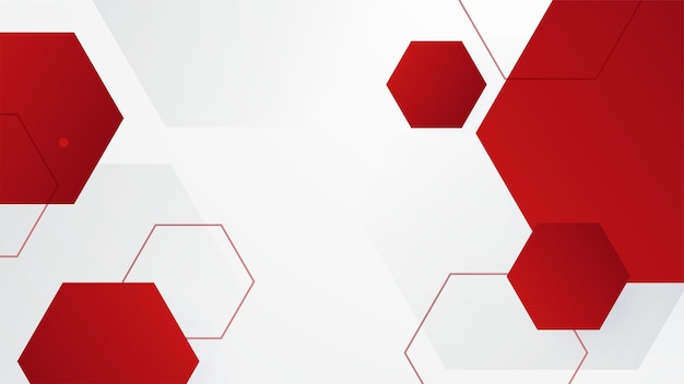 Abstract red and white geometric shapes background Vector abstract graphic design banner pattern presentation background web template