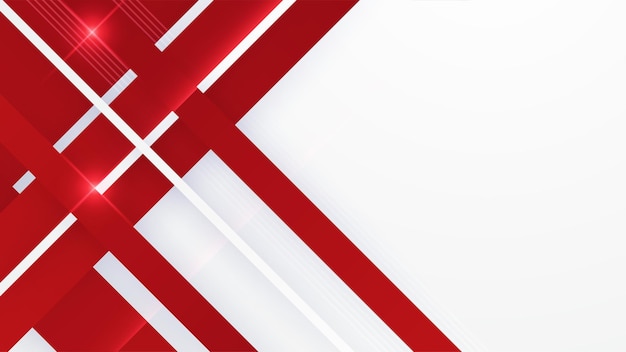 Abstract red and white geometric shapes background Vector abstract graphic design banner pattern presentation background web template