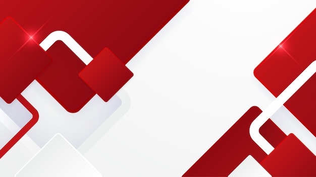 Abstract red and white geometric shapes background Vector abstract graphic design banner pattern presentation background web template