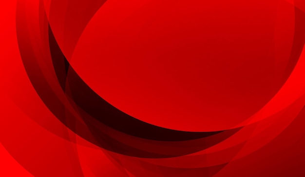 Abstract red background Dynamic shapes composition set