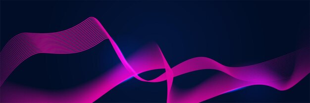 Abstract red blue and pink purple gradient wave particle background Flow wave with line landscape Digital data structure Future mesh pattern point visualization Technology vector illustration