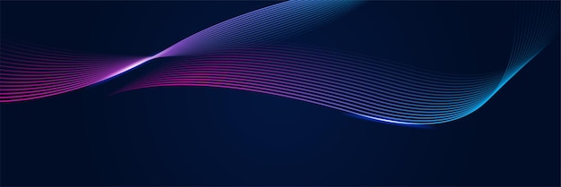 Abstract red blue and pink purple gradient wave particle background Flow wave with line landscape Digital data structure Future mesh pattern point visualization Technology vector illustration