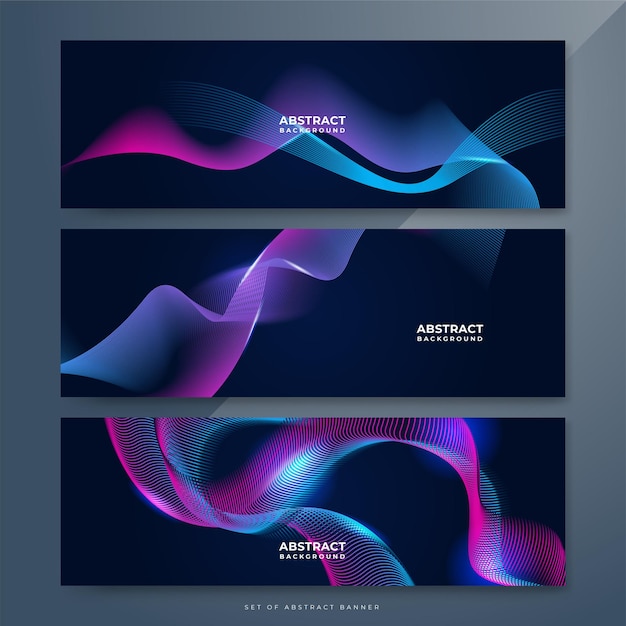 Abstract red blue and pink purple gradient wave particle background Flow wave with line landscape Digital data structure Future mesh pattern point visualization Technology vector illustration