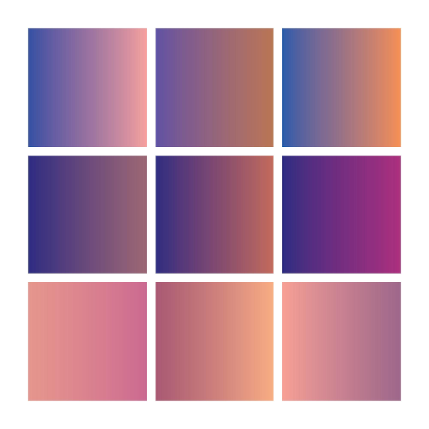 Abstract red blue gradient artistic background