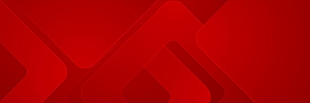 Abstract red deometric banner design background