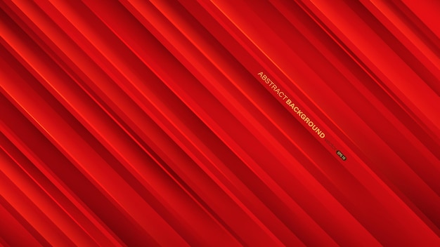 Abstract red geometric background composition with dynamic shapes lines and shadows