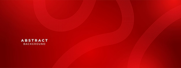 Abstract red geometric line with digital futuristic technology concept background Vector illustration