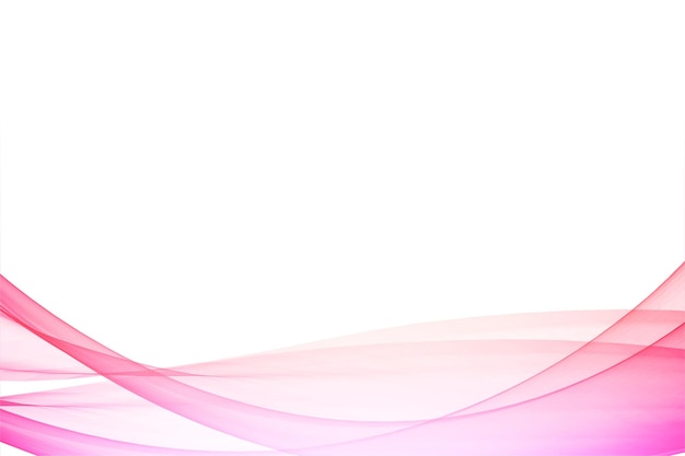Abstract red smooth wave lines