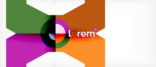 Abstract round elements composition background organic design