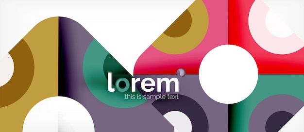 Abstract round elements composition background organic design