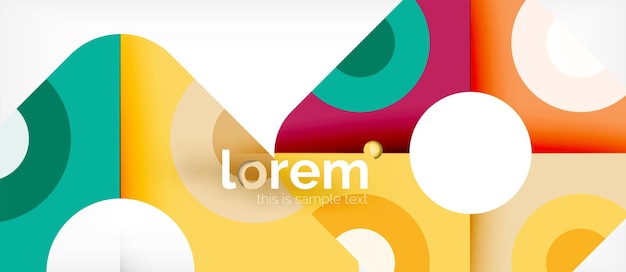 Abstract round elements composition background organic design