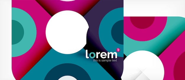 Abstract round elements composition background organic design