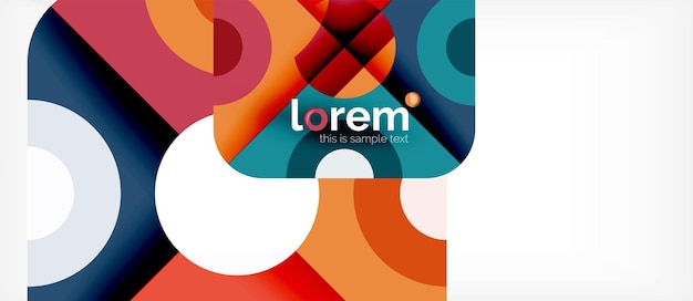 Abstract round elements composition background organic design
