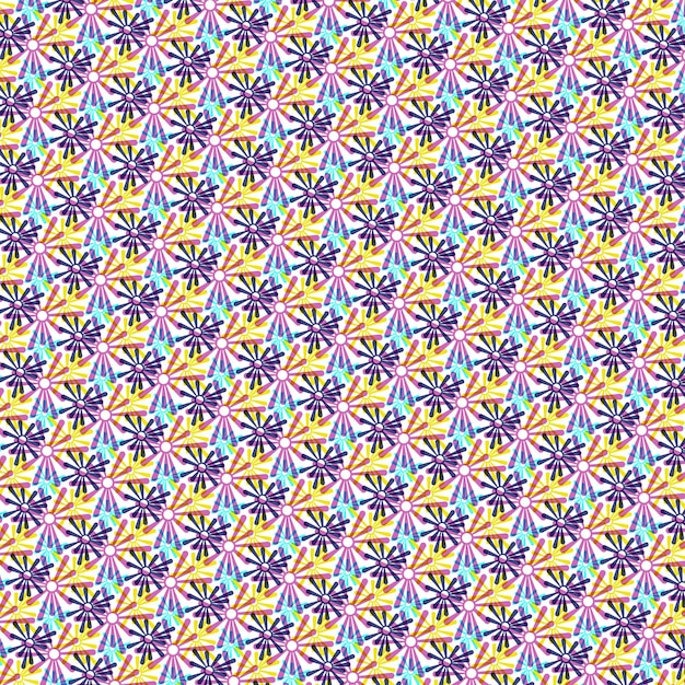 Abstract seamless colorful Bugaboo flower pattern vector Foliage wallpaper floral botanical art