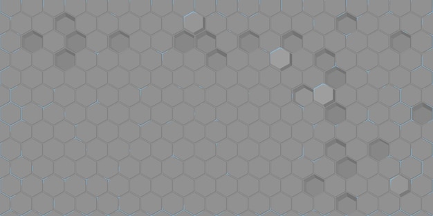 abstract seamless futuristic simple hexagonal gaming cyber vector tech background template