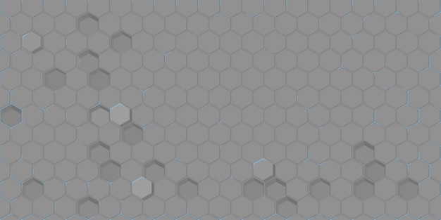 abstract seamless futuristic simple hexagonal gaming cyber vector tech background template