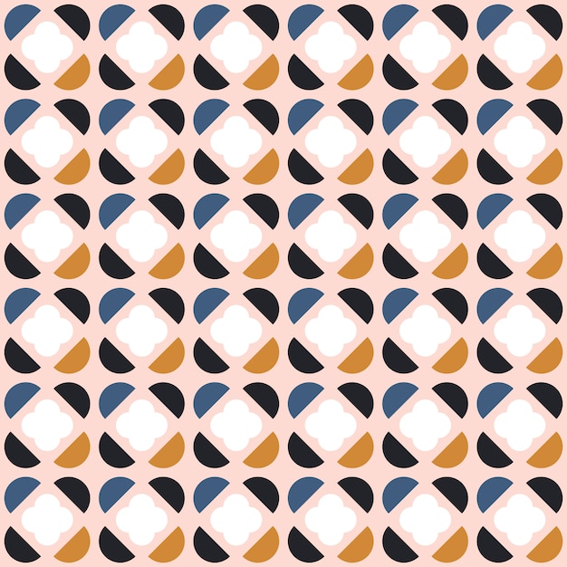 Abstract seamless geometric pattern in scandinavian style.