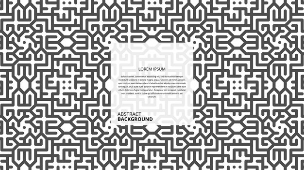 Abstract seamless geometric shape lines pattern