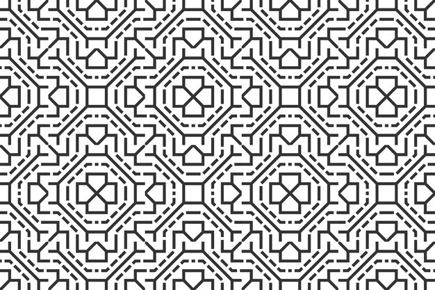 abstract seamless line geometric pattern background
