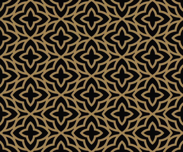 abstract seamless pattern geometric line gold ornament ornamental stylish background