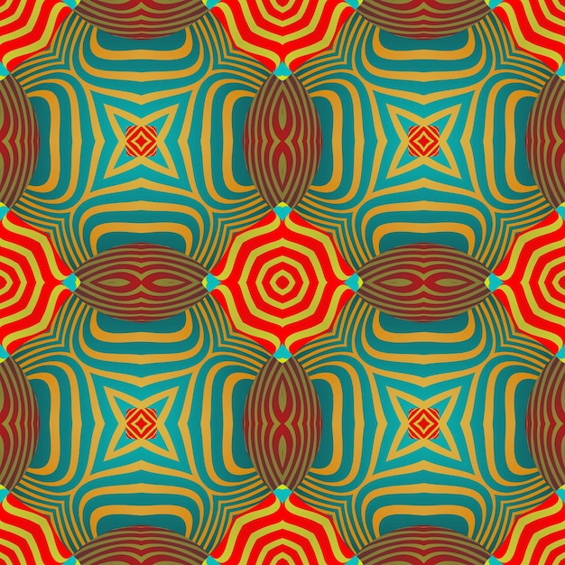 Abstract seamless textured background in red and green colors