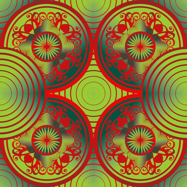 abstract seamless textured background with green color combined with red color