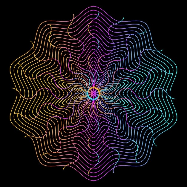 abstract shape line full color background