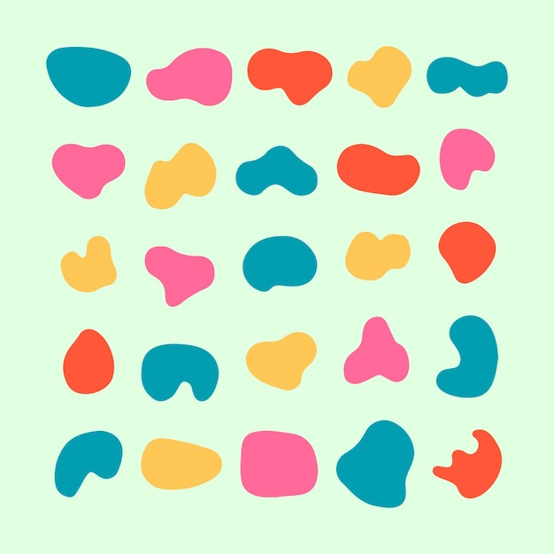 abstract shape spot element collection