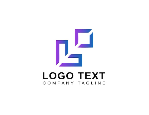 Abstract shape with initial letter