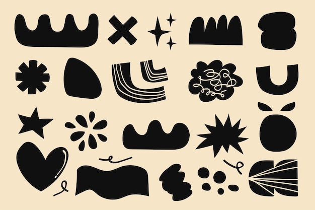 Abstract Shapes Collection Modern Vector Art Design