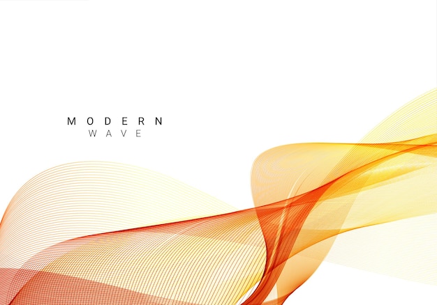 abstract smooth stylish colorful wave design background