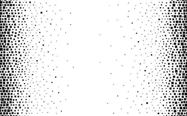 Abstract squares geometric background with copy space on the center. Pixel and mosaic vector illustration
