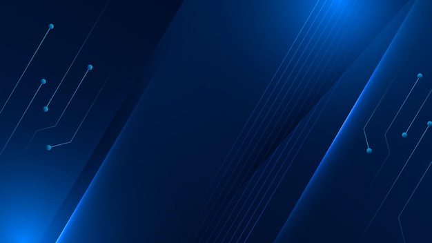Abstract tech background Futuristic technology interface with arrows lines waves speed lights motion data concept science element cyberspace shapes and connection lines