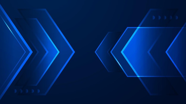 Abstract tech background Futuristic technology interface with arrows lines waves speed lights motion data concept science element cyberspace shapes and connection lines