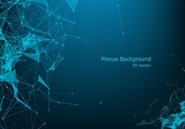 Abstract technology background Science background Big data Background vector Plexus effect Network connection structure Vector illustration