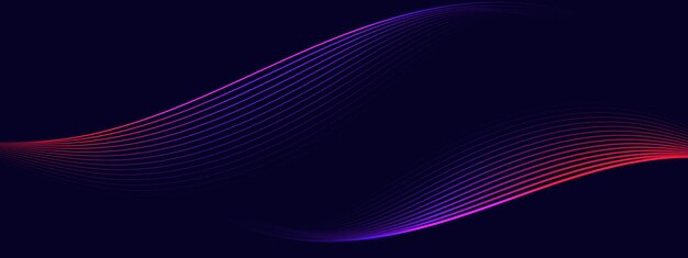 Abstract technology background with dynamic waves