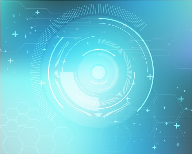 Abstract Technology Background with Geometric