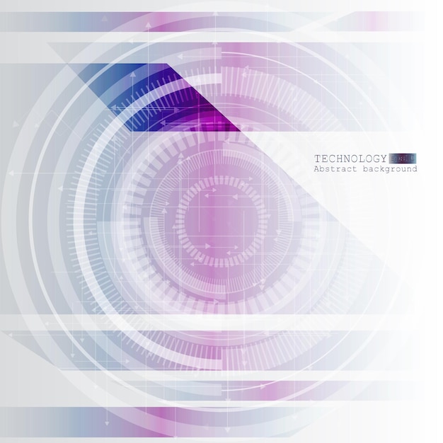 Abstract technology background with various technological elements. Vector illustration. EPS 10.