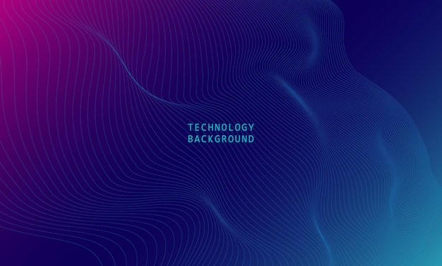 abstract technology particles mesh background. Connected lines with dots