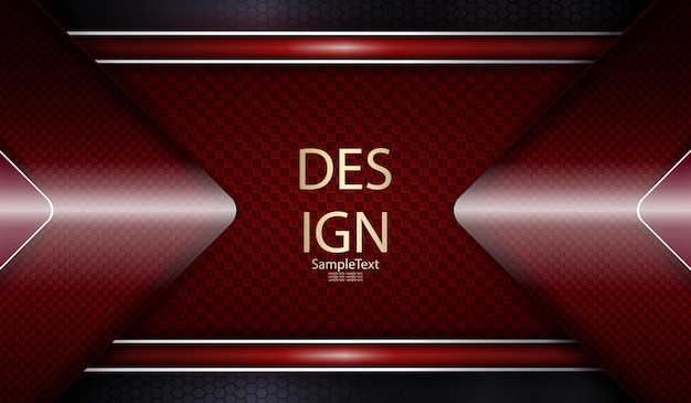 Abstract textural dark red mesh background with arrows of red mirror shade