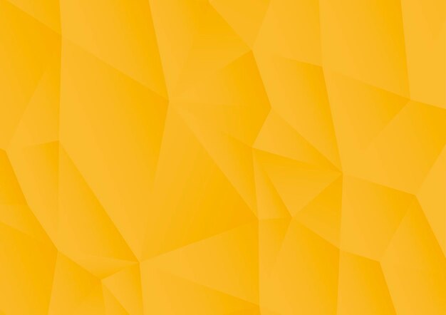 Abstract textured polygonal background Yellow Lowpoly background Vector Illustration